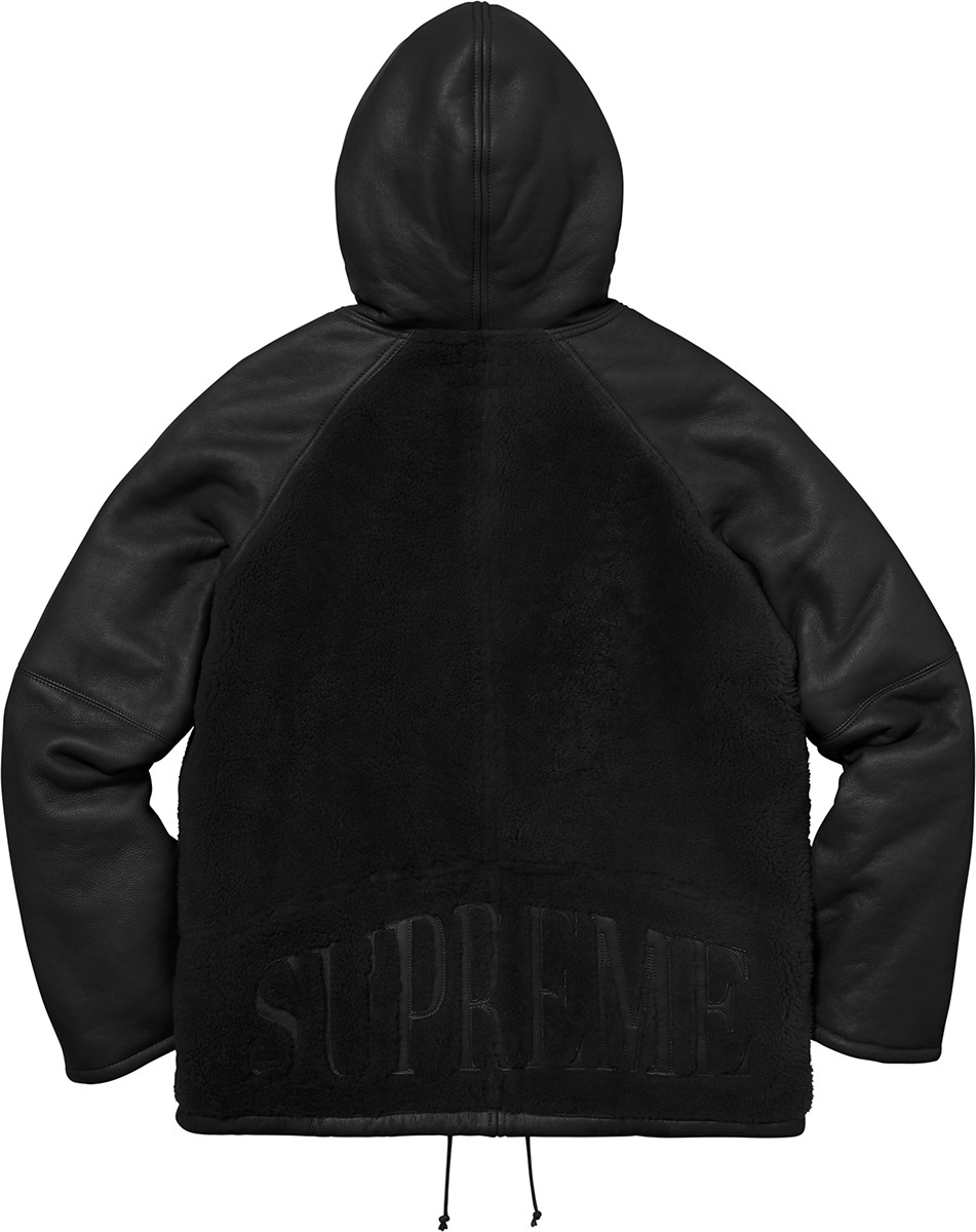 Reversed Shearling Hooded Jacket view 23